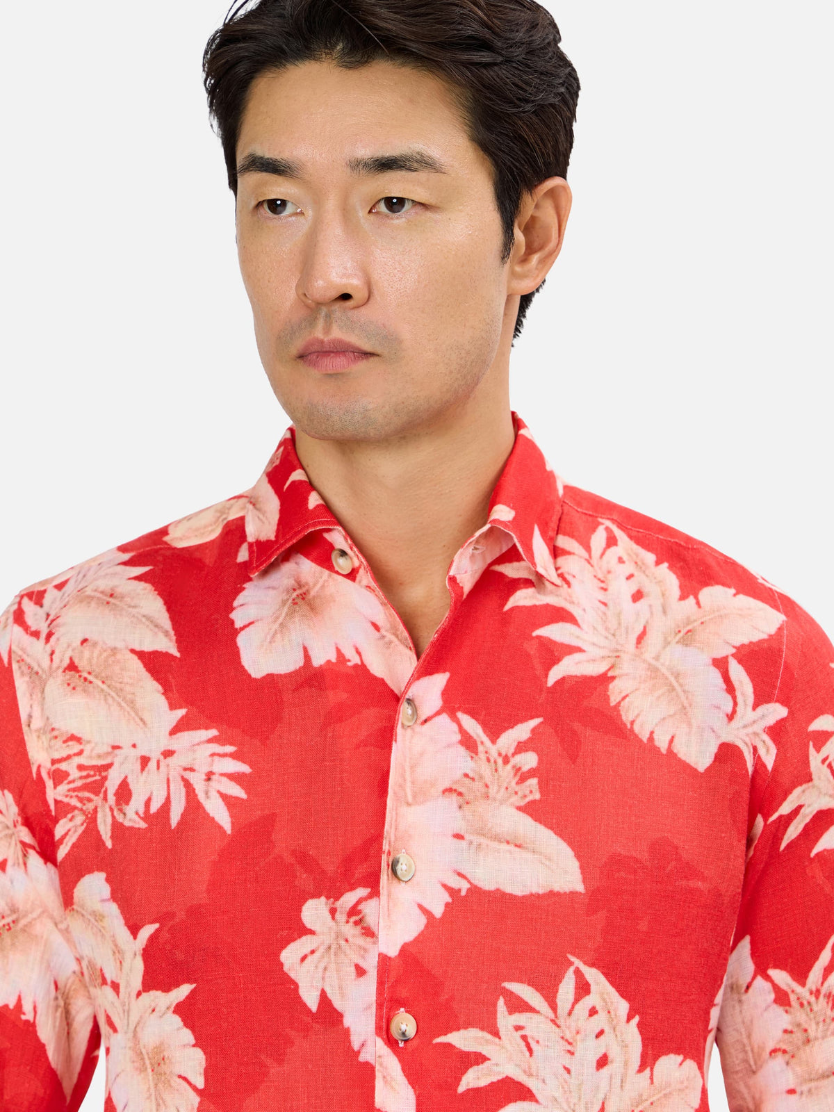 Baldovino Bahamas Linen Shirt with Motif
