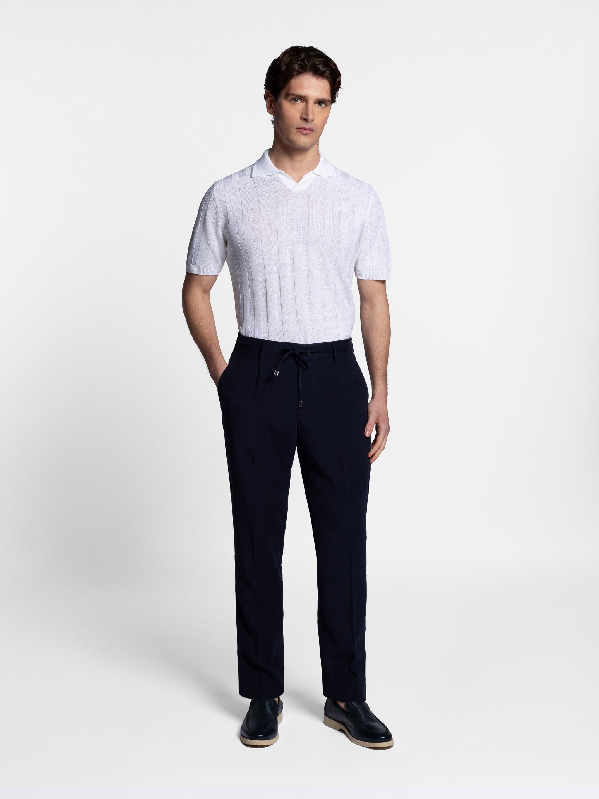 Altesio Linen Skipper Polo