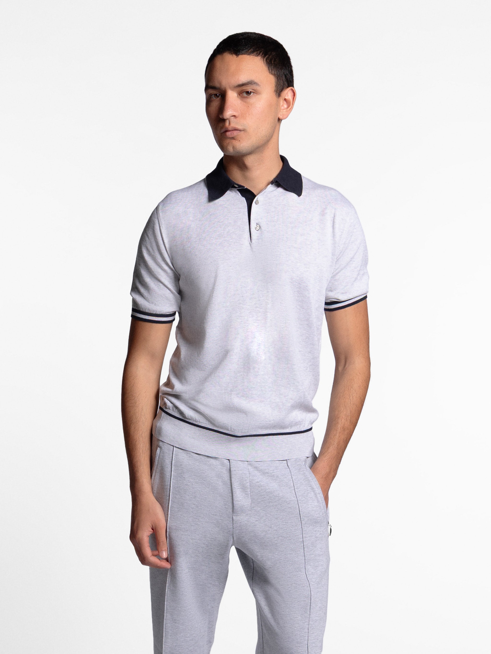 Fenzaro Contrast Collar Polo