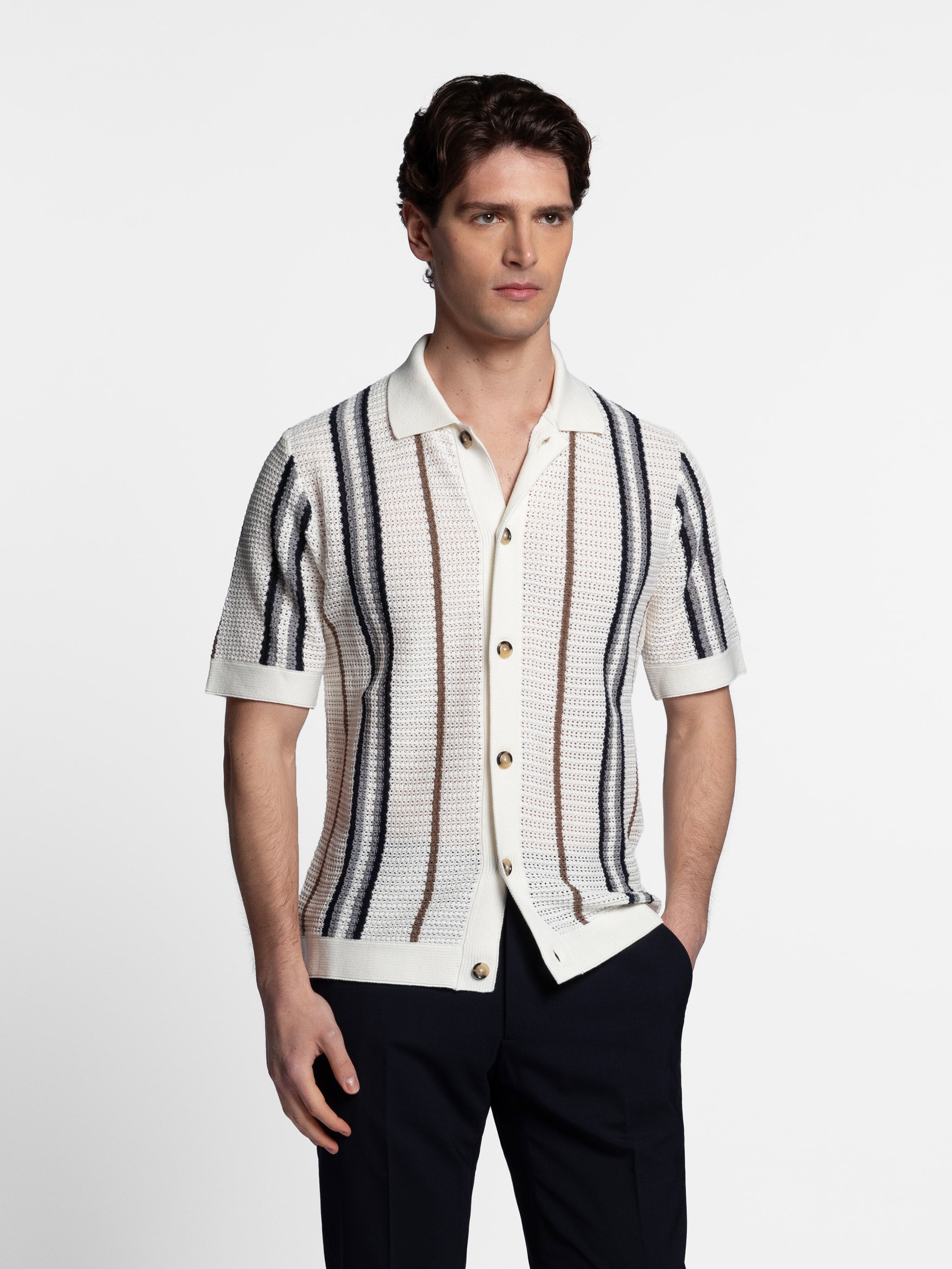 Veraldo Open Knitted S/SL Shirt