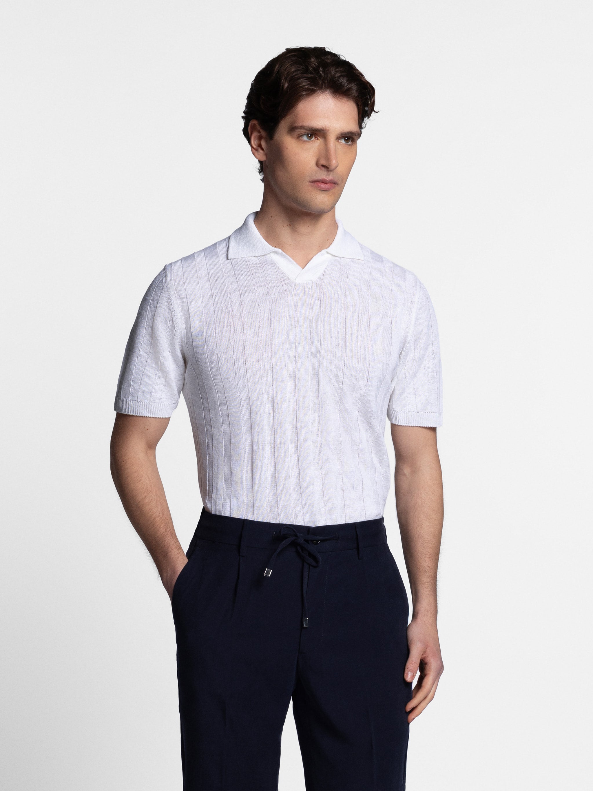 Altesio Linen Skipper Polo