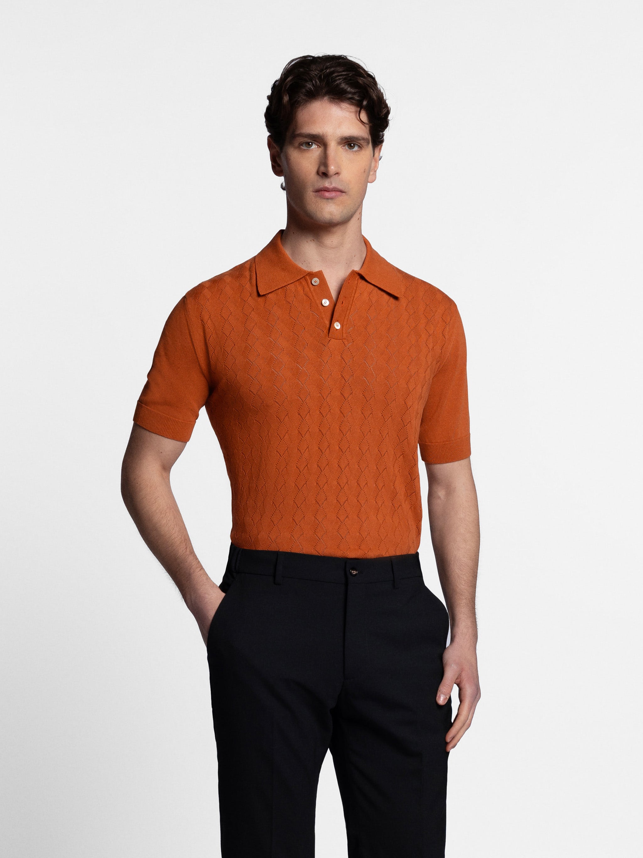Gervasio S/SL Knit Polo