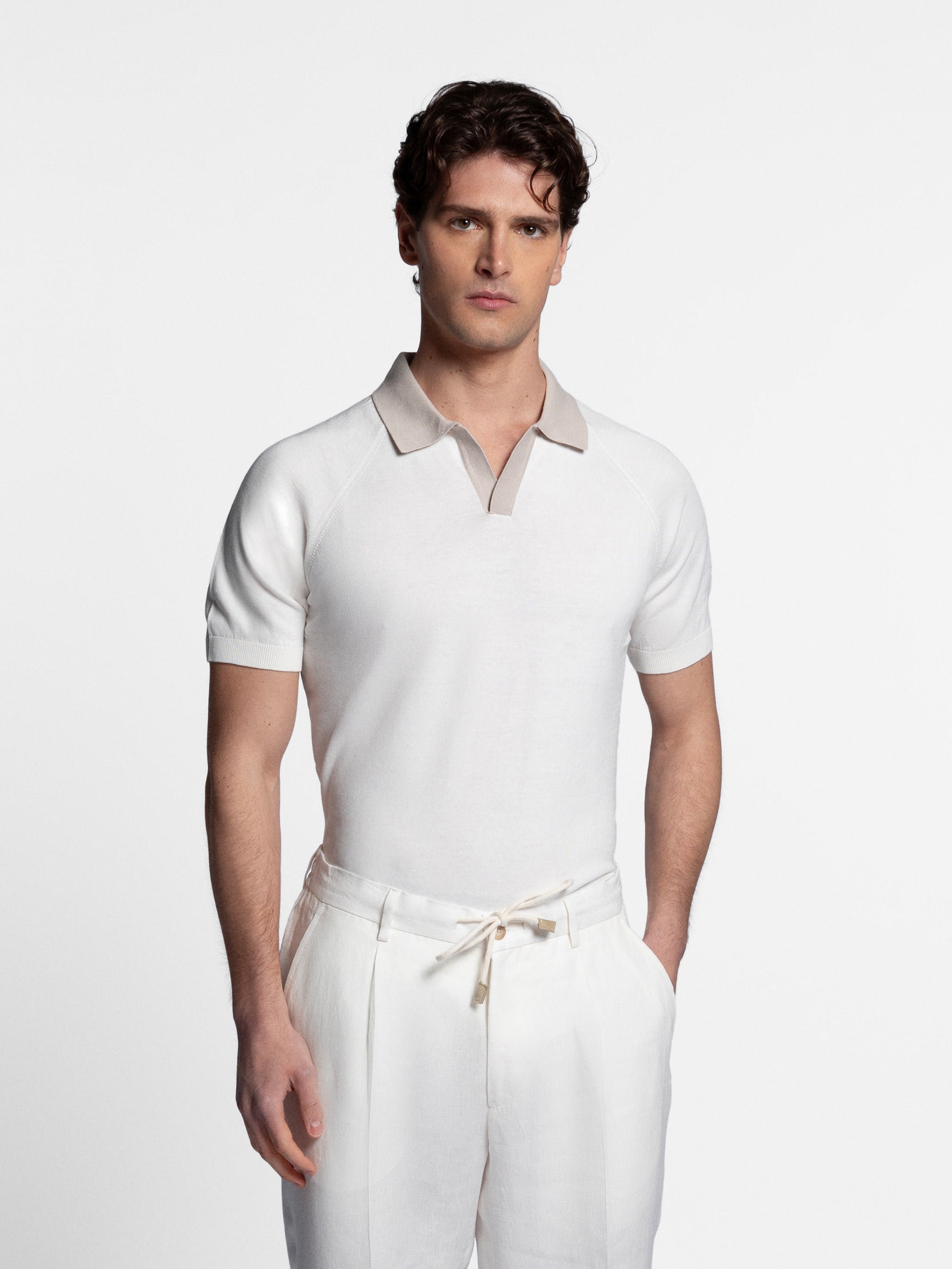 Elias Contrast Skipper Polo
