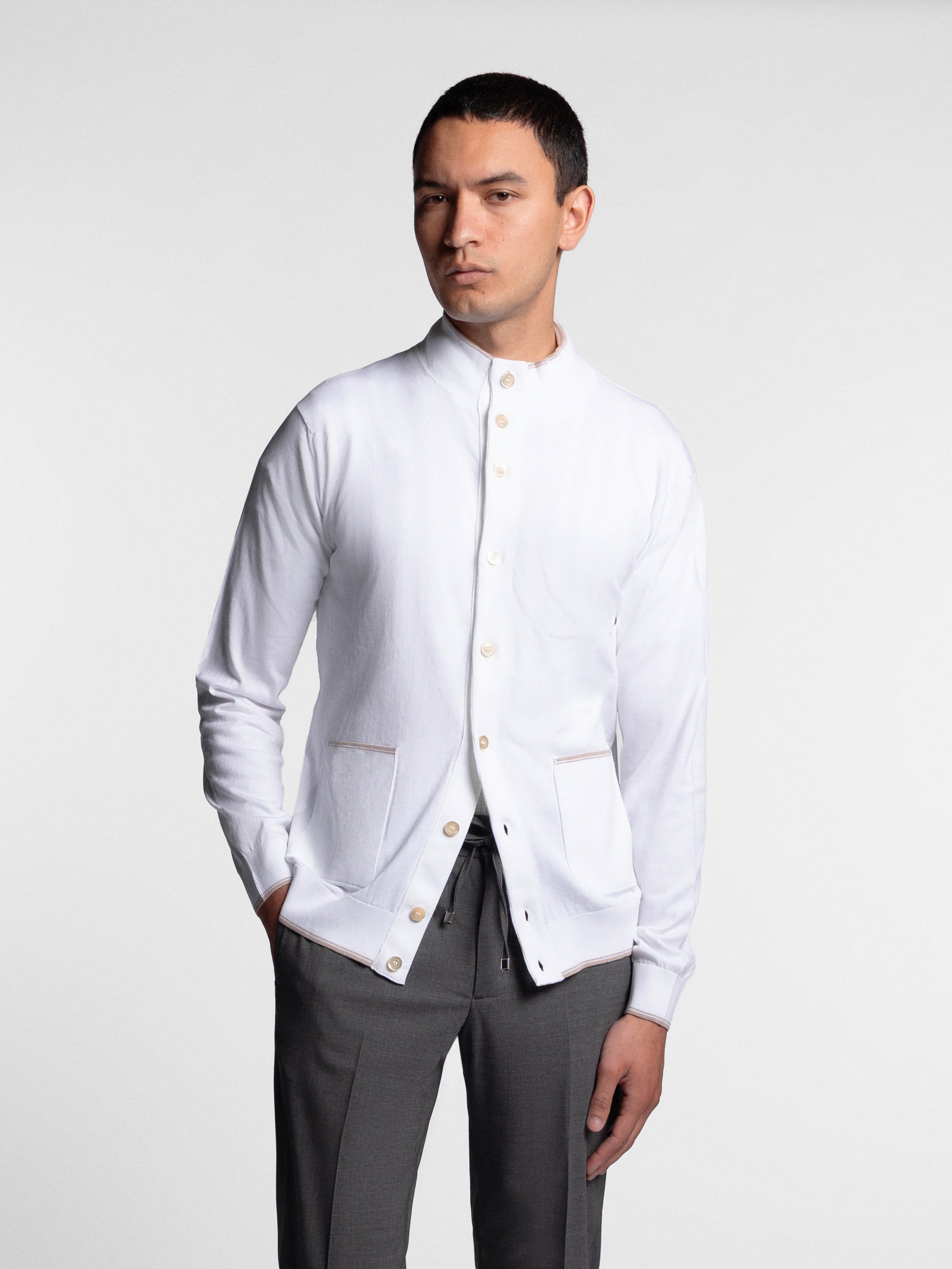 Dorvino Mockneck Cardigan