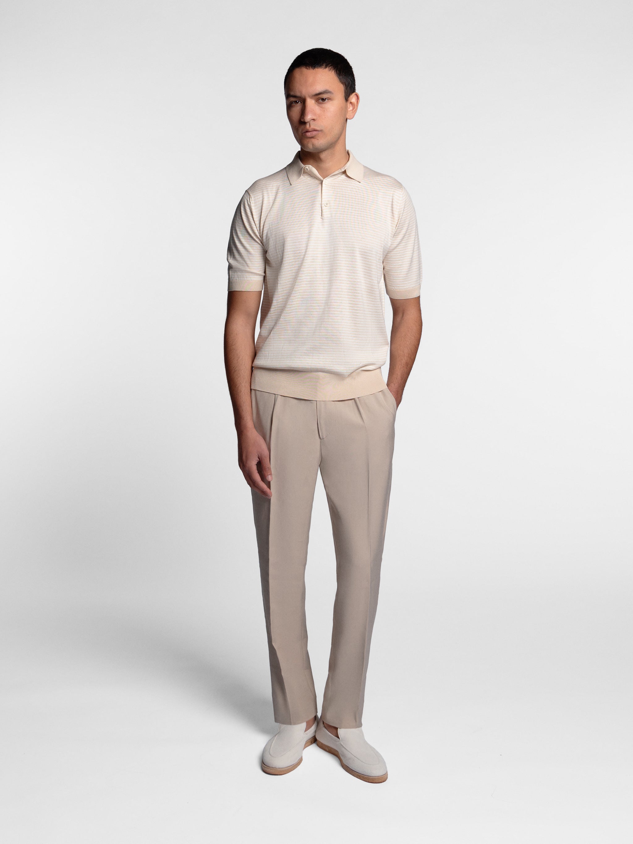 Ceviano S/SL Striped Polo