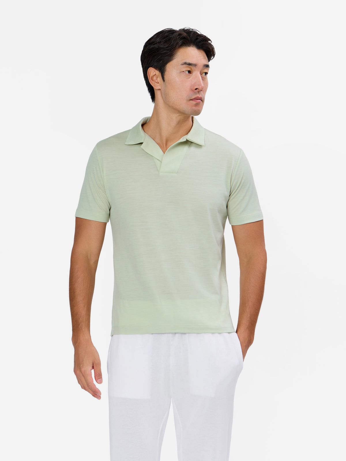 Galvano Open Collar Polo