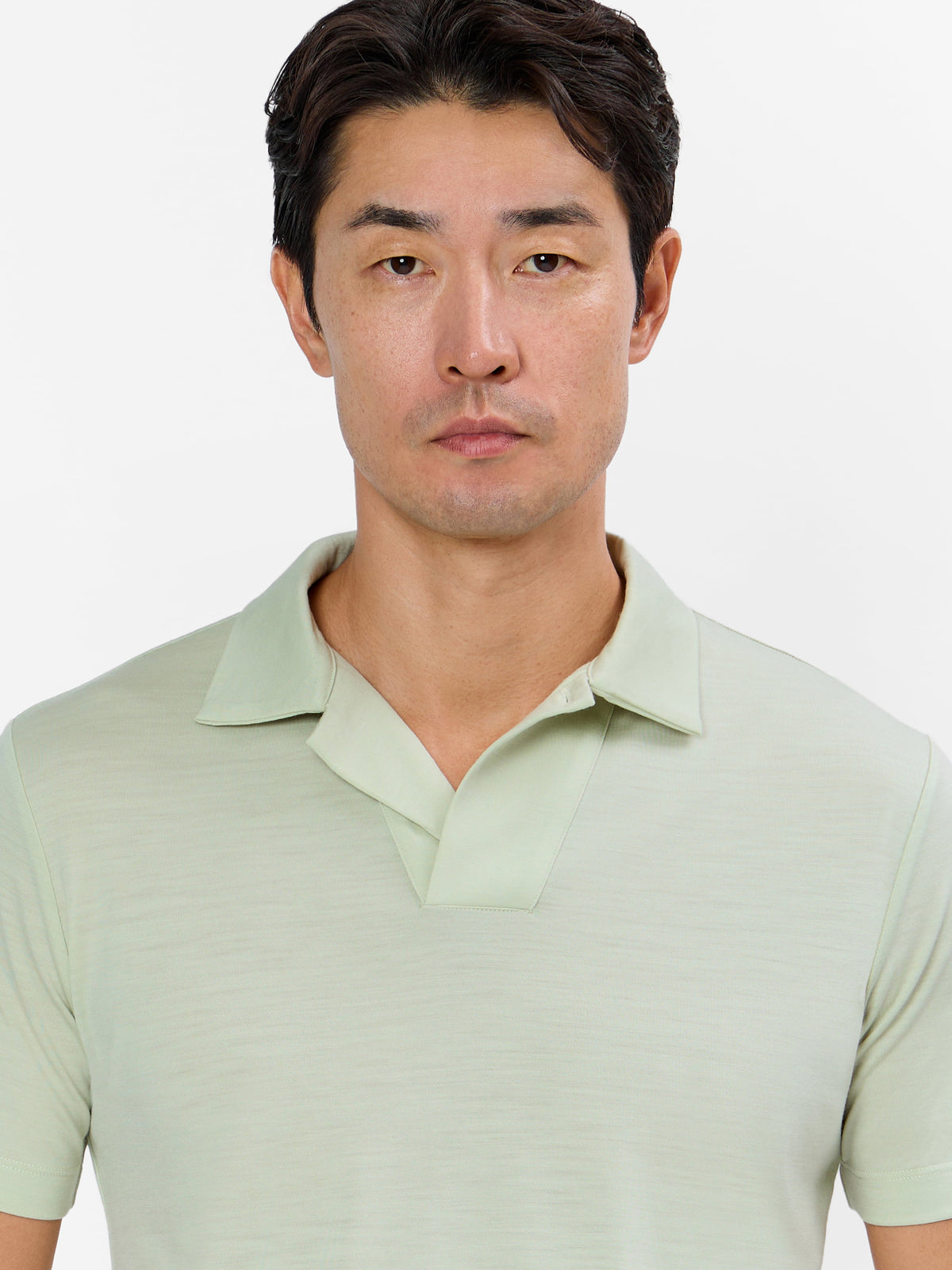 Galvano Open Collar Polo