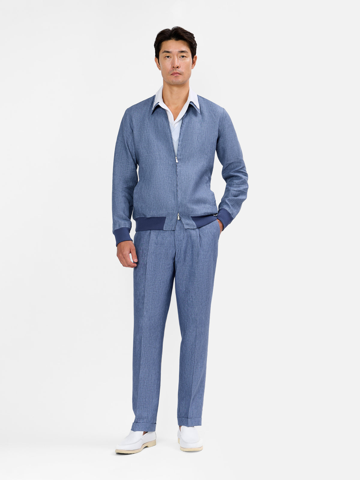 Marzio Wide Collar Open Skipper Polo