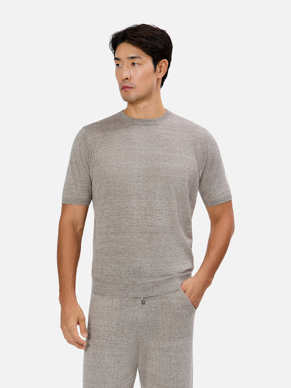 Egidio Knitted Crew neck T-Shirt