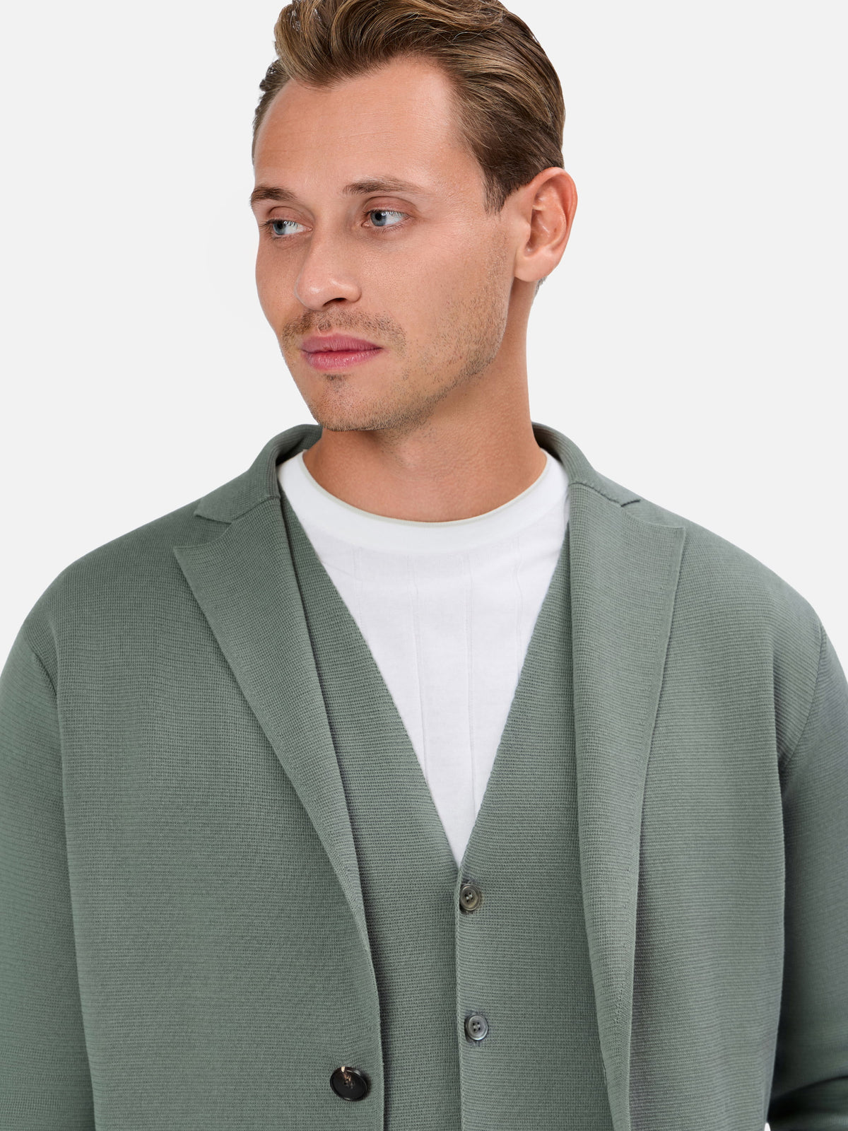 Crispino Single Breasted Knit Blazer