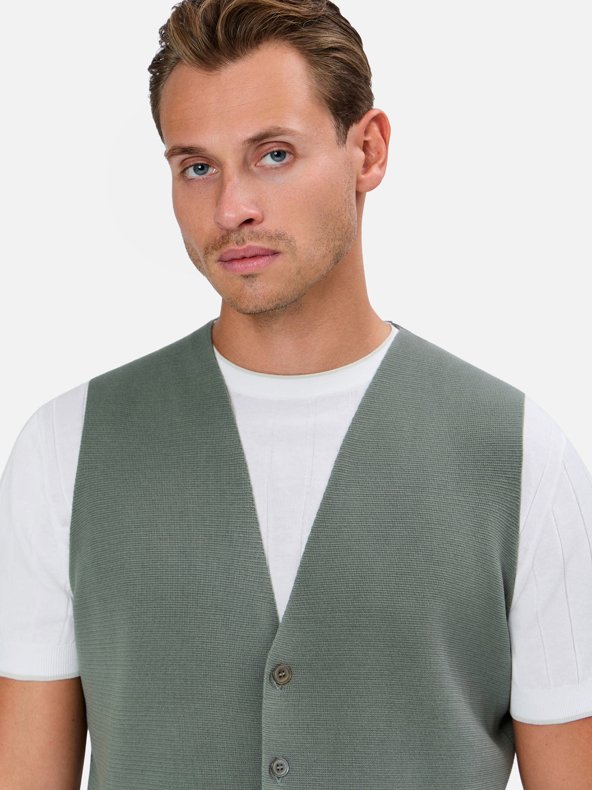 Ardito Hemless Knitted Gilet