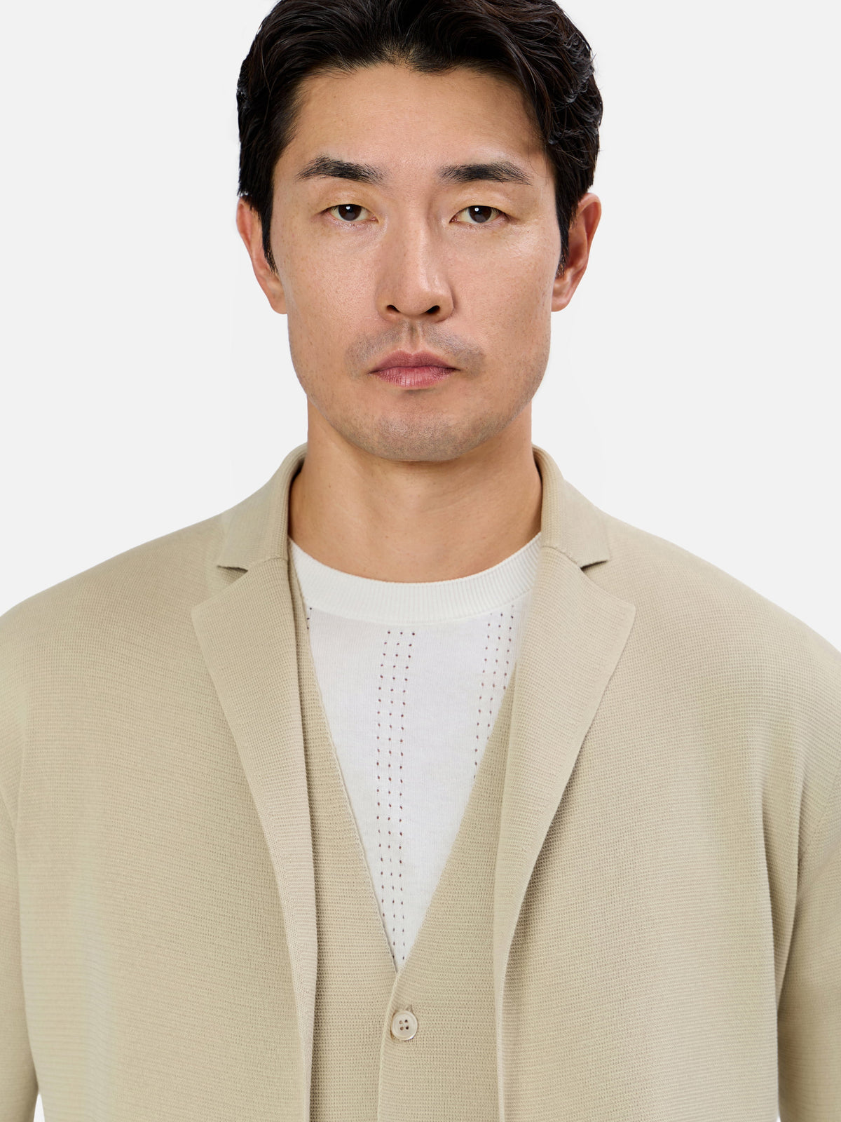 Crispino Single Breasted Knit Blazer