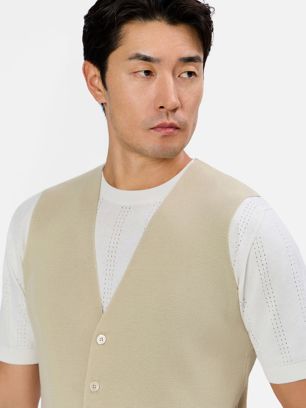 Ardito Hemless Knitted Gilet
