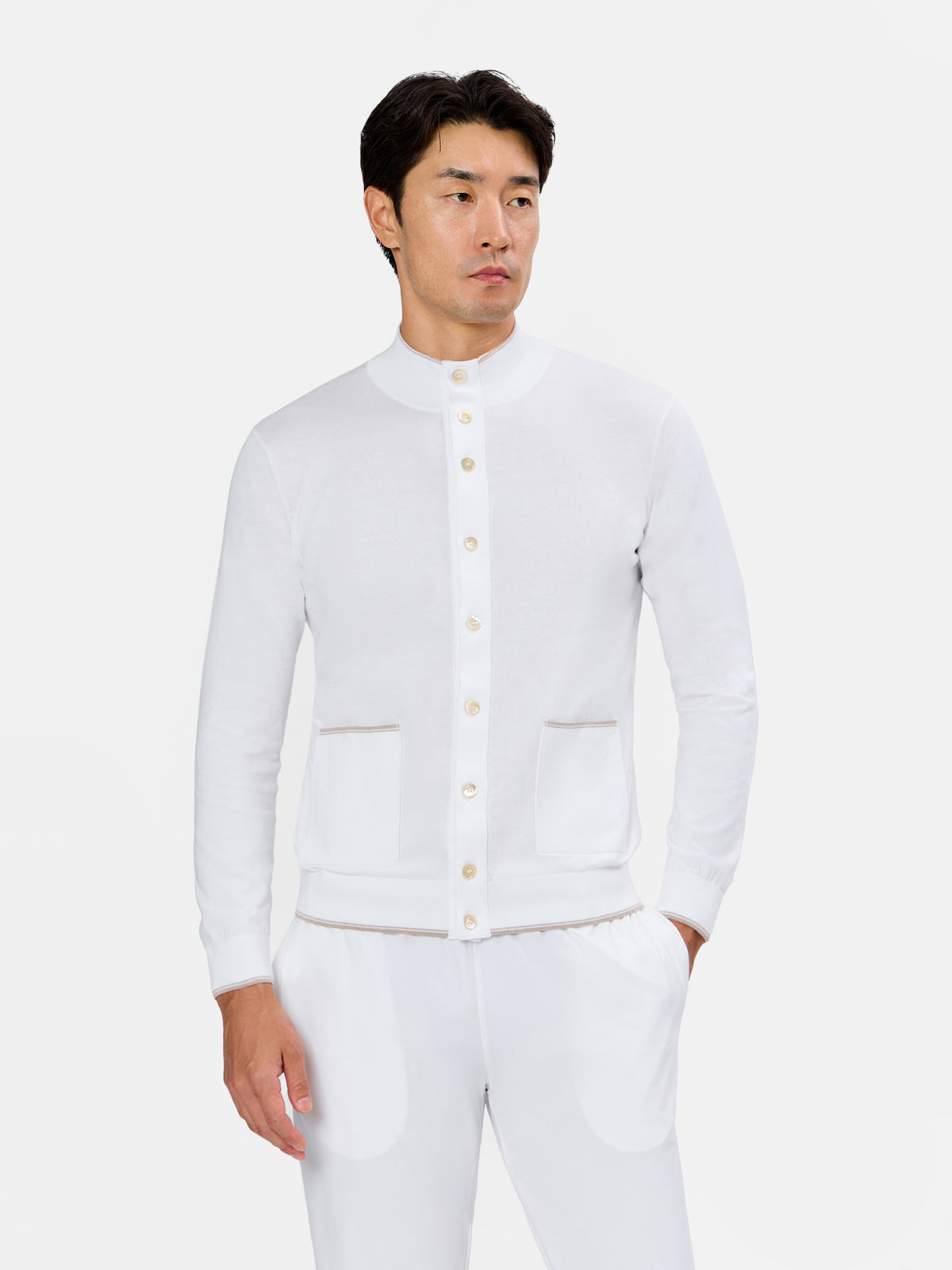 Dorvino Mockneck Cardigan