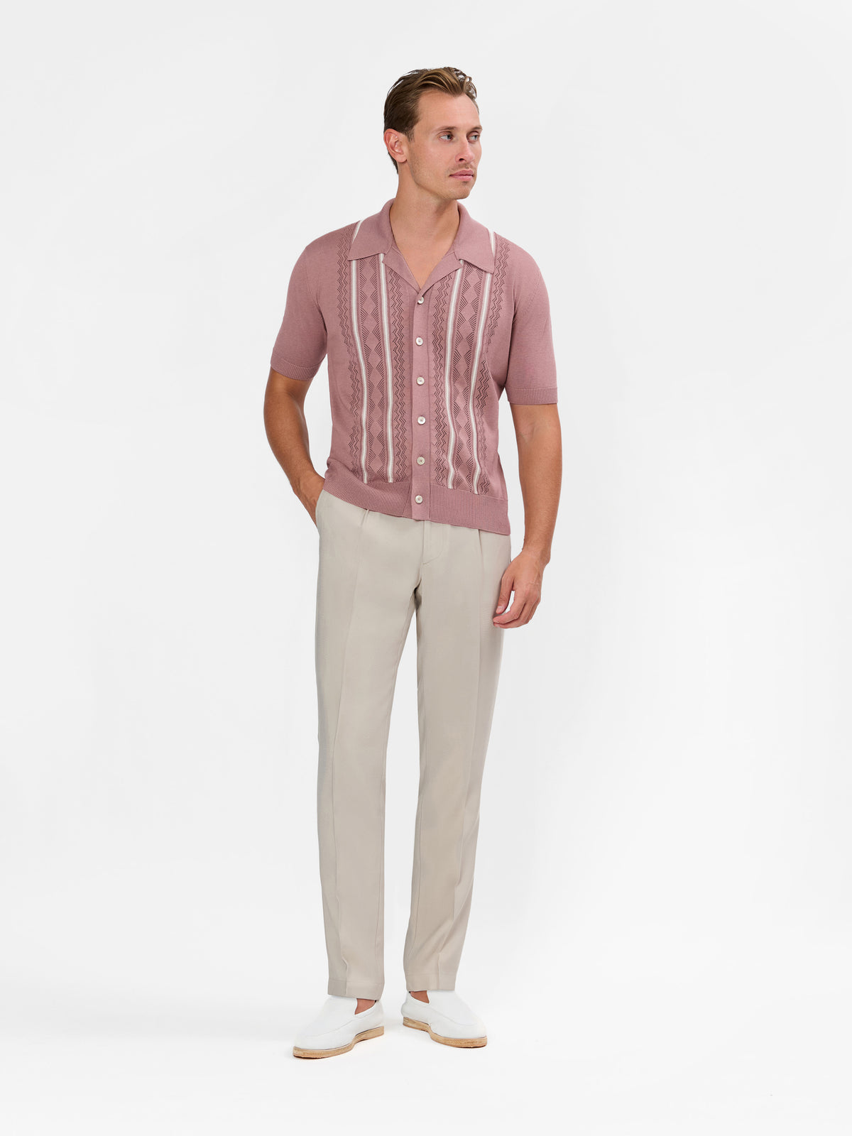 Elvano Hawaii Knitted Shirt