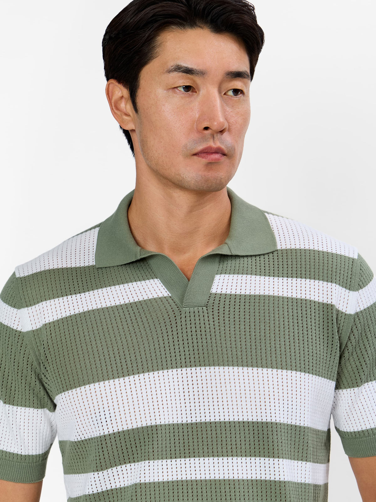Tazio Open Knitted Skipper Polo