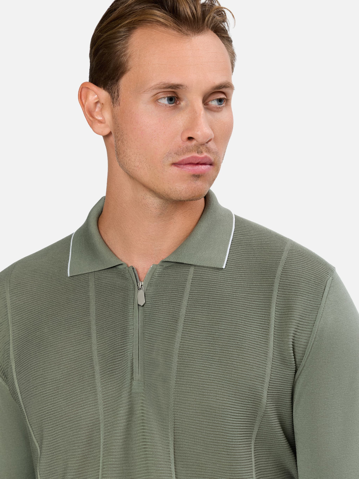 Giavello Structured Zip Polo