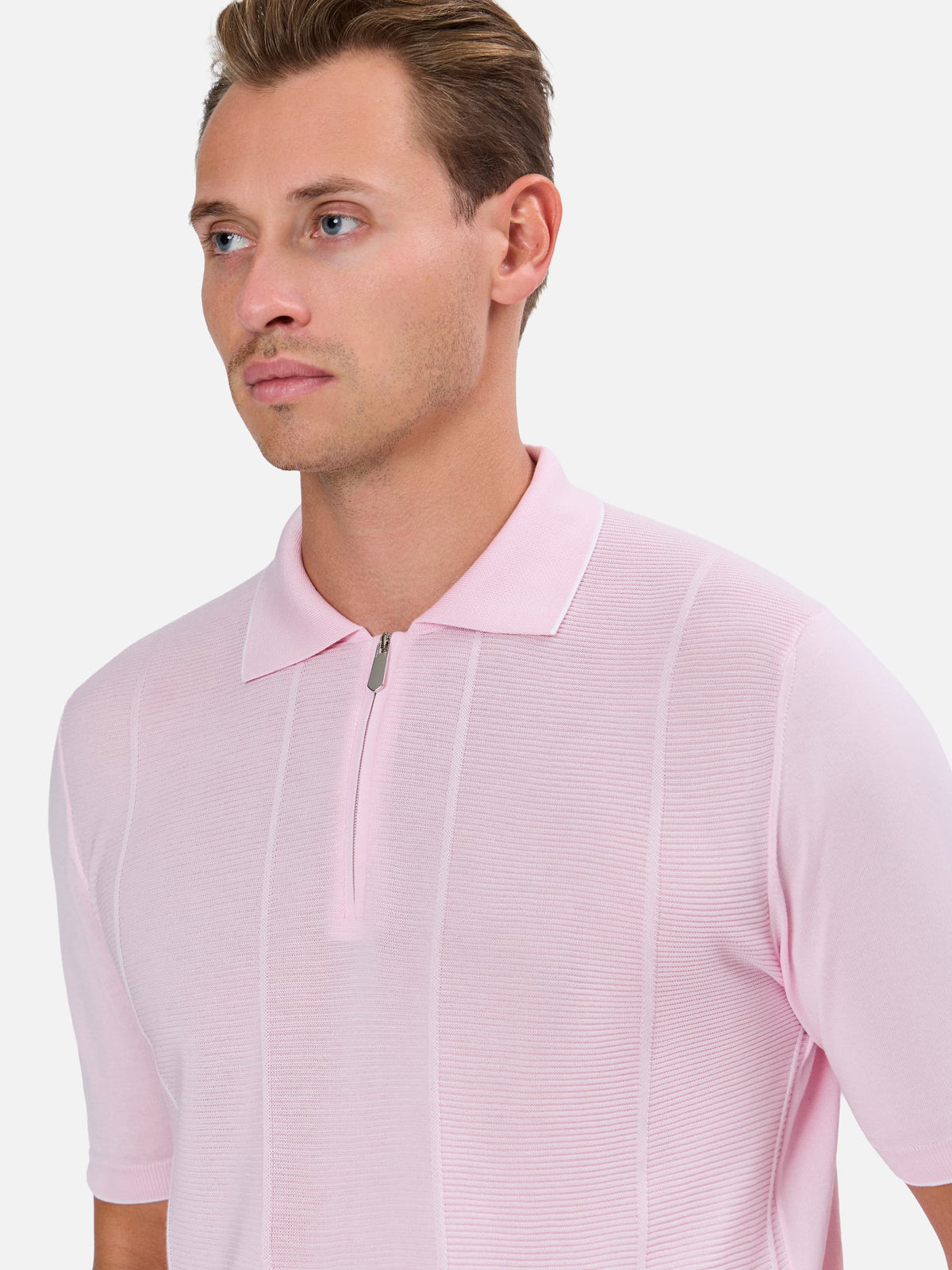 Giavello Structured Zip Polo