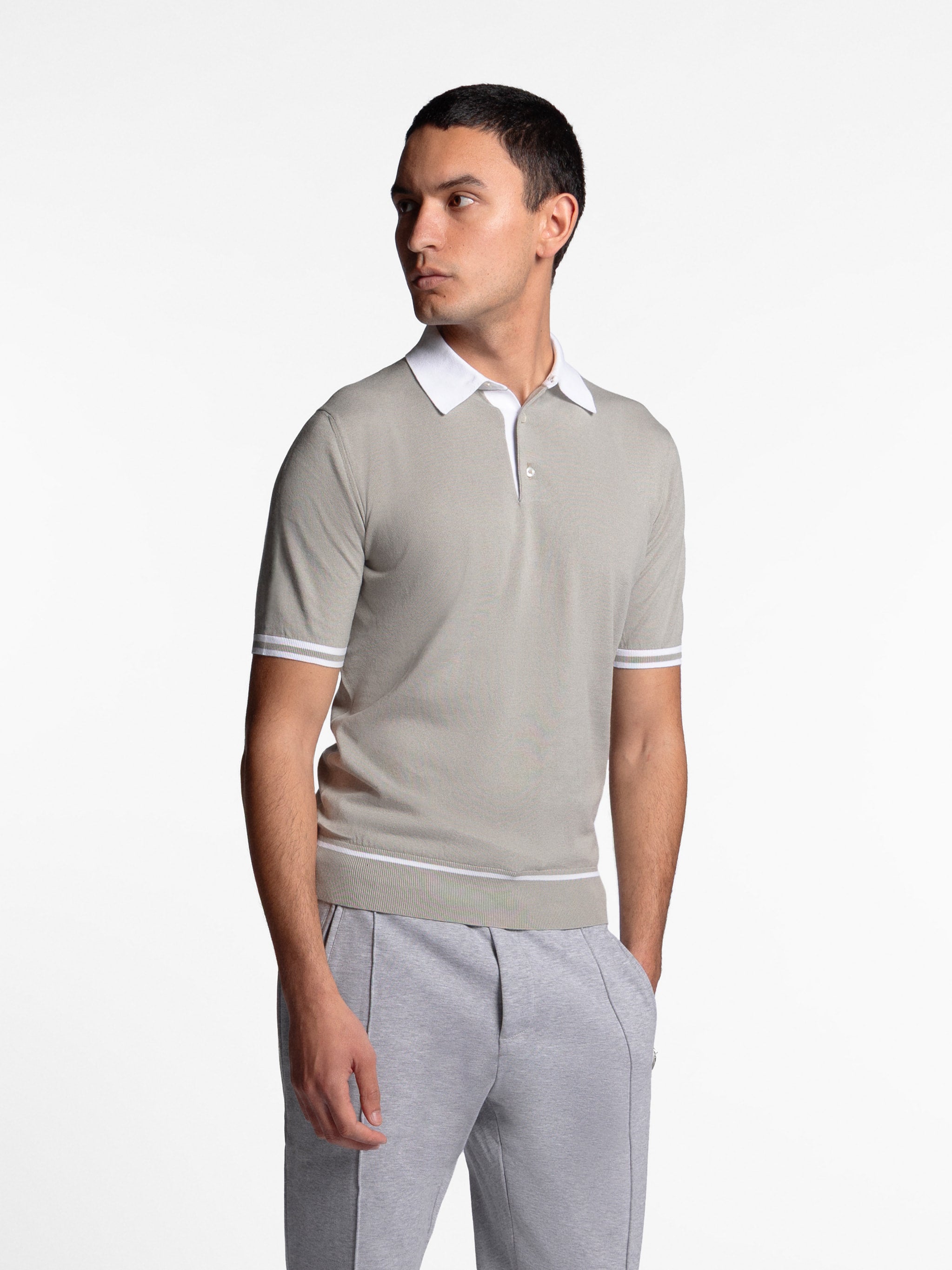 Fenzaro Contrast Collar Polo