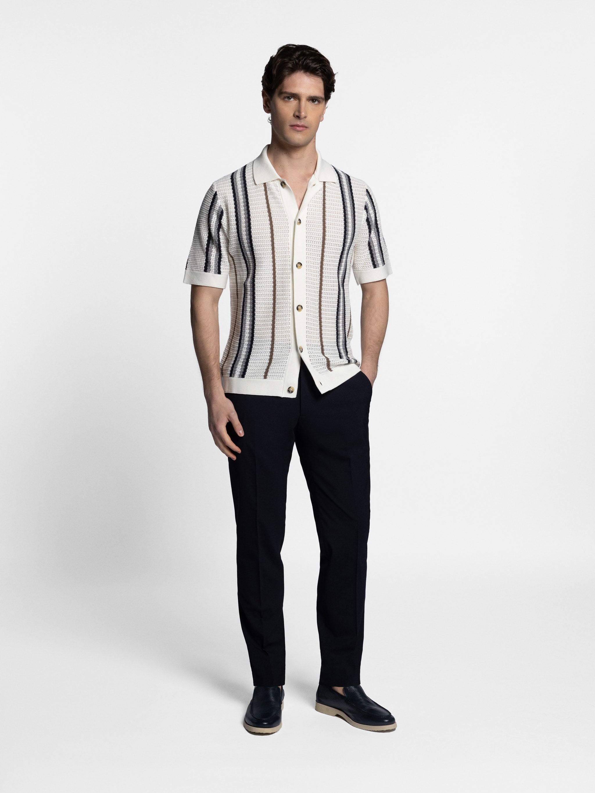 Veraldo Open Knitted S/SL Shirt