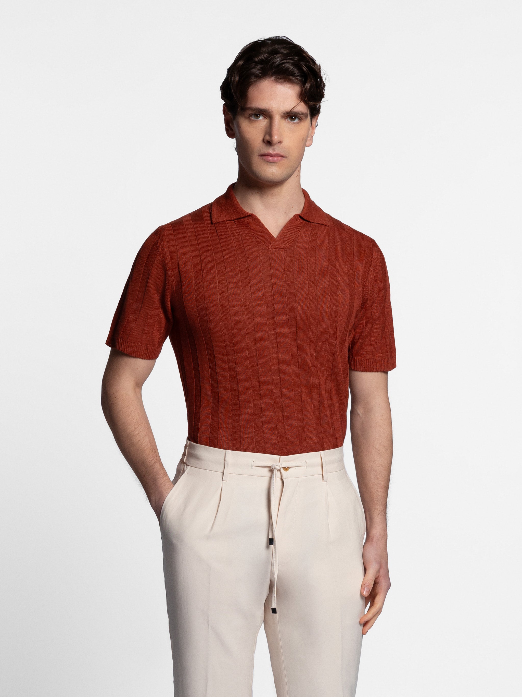 Altesio Linen Skipper Polo