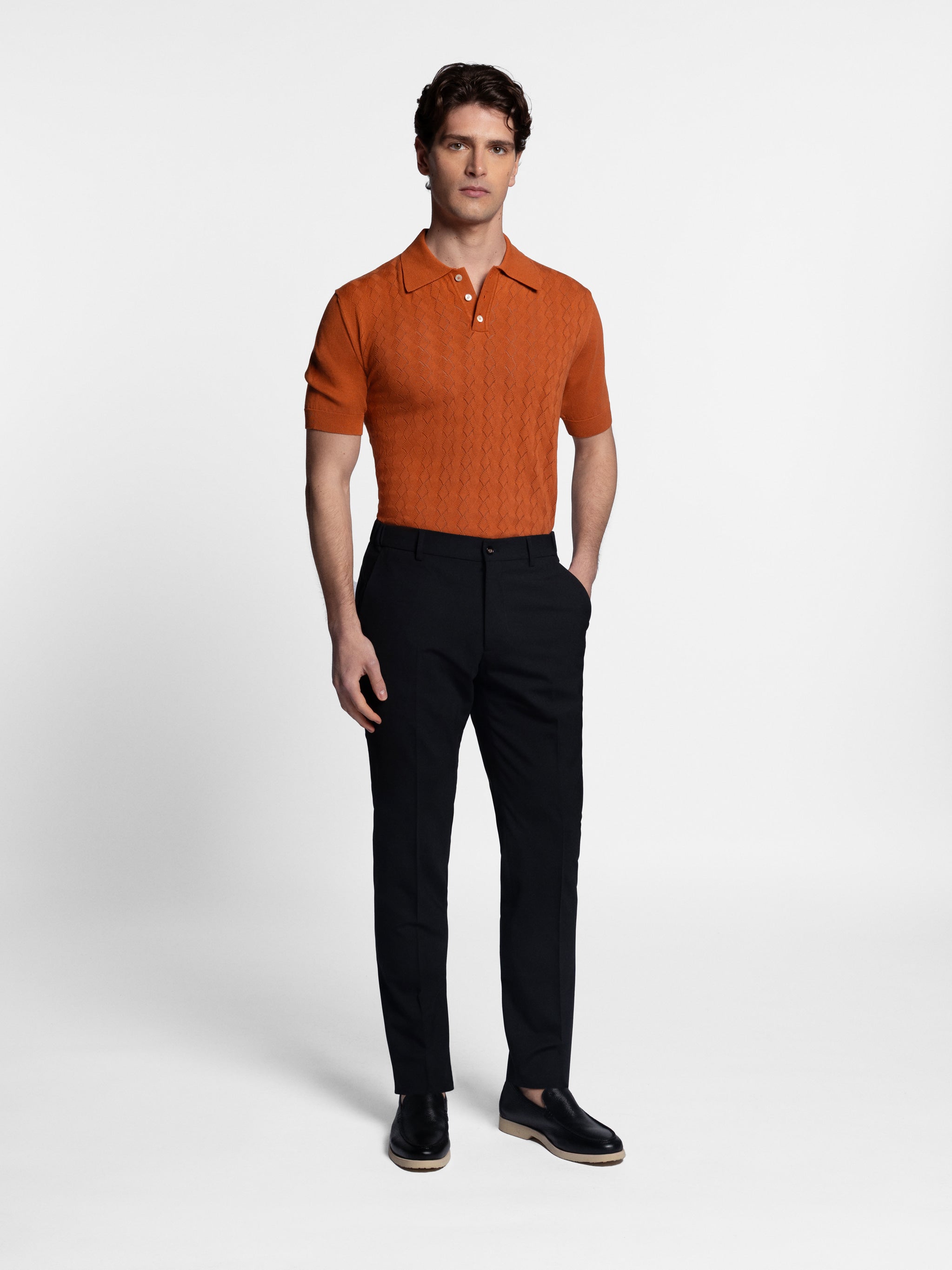 Gervasio S/SL Knit Polo