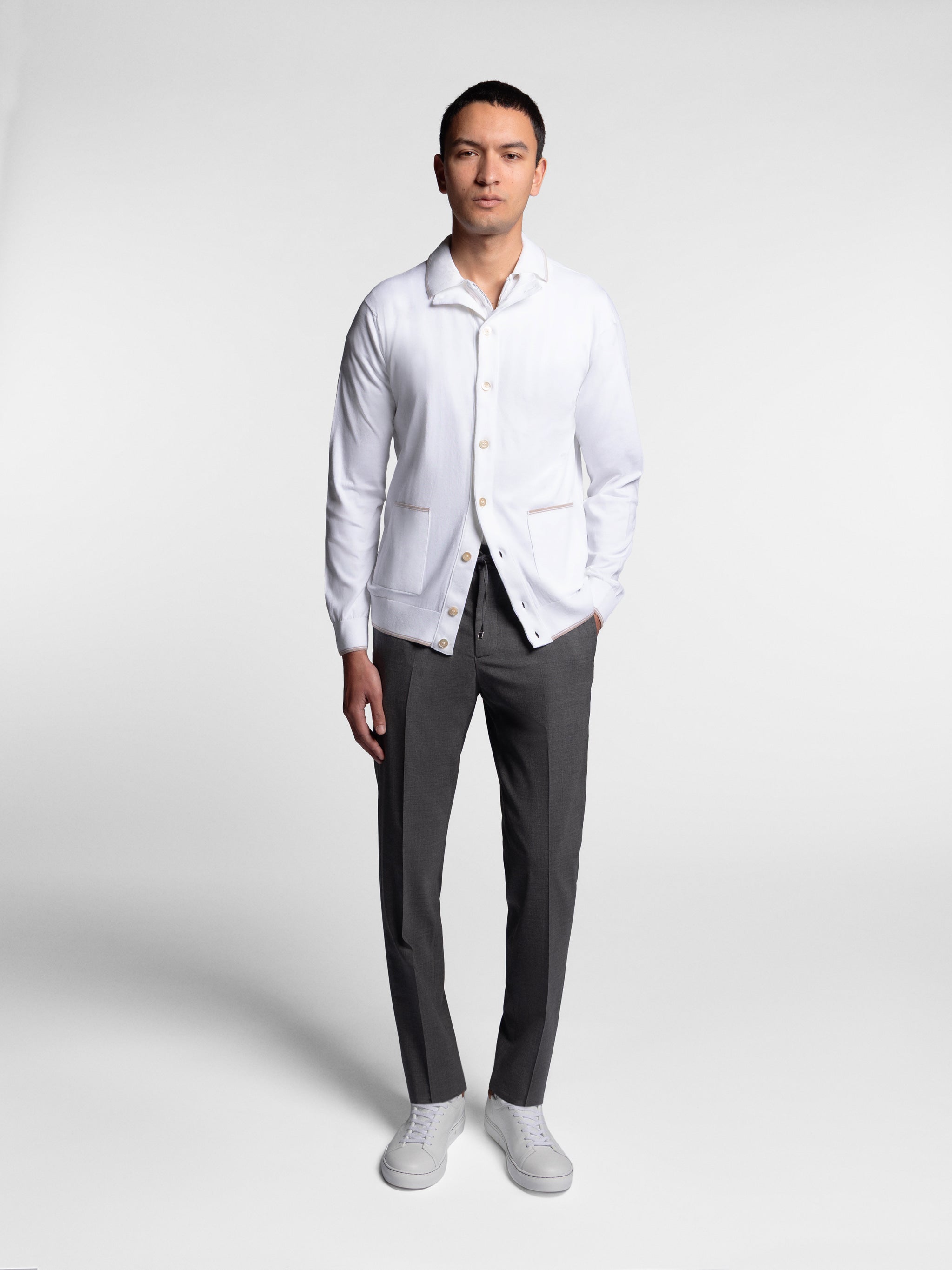 Dorvino Mockneck Cardigan