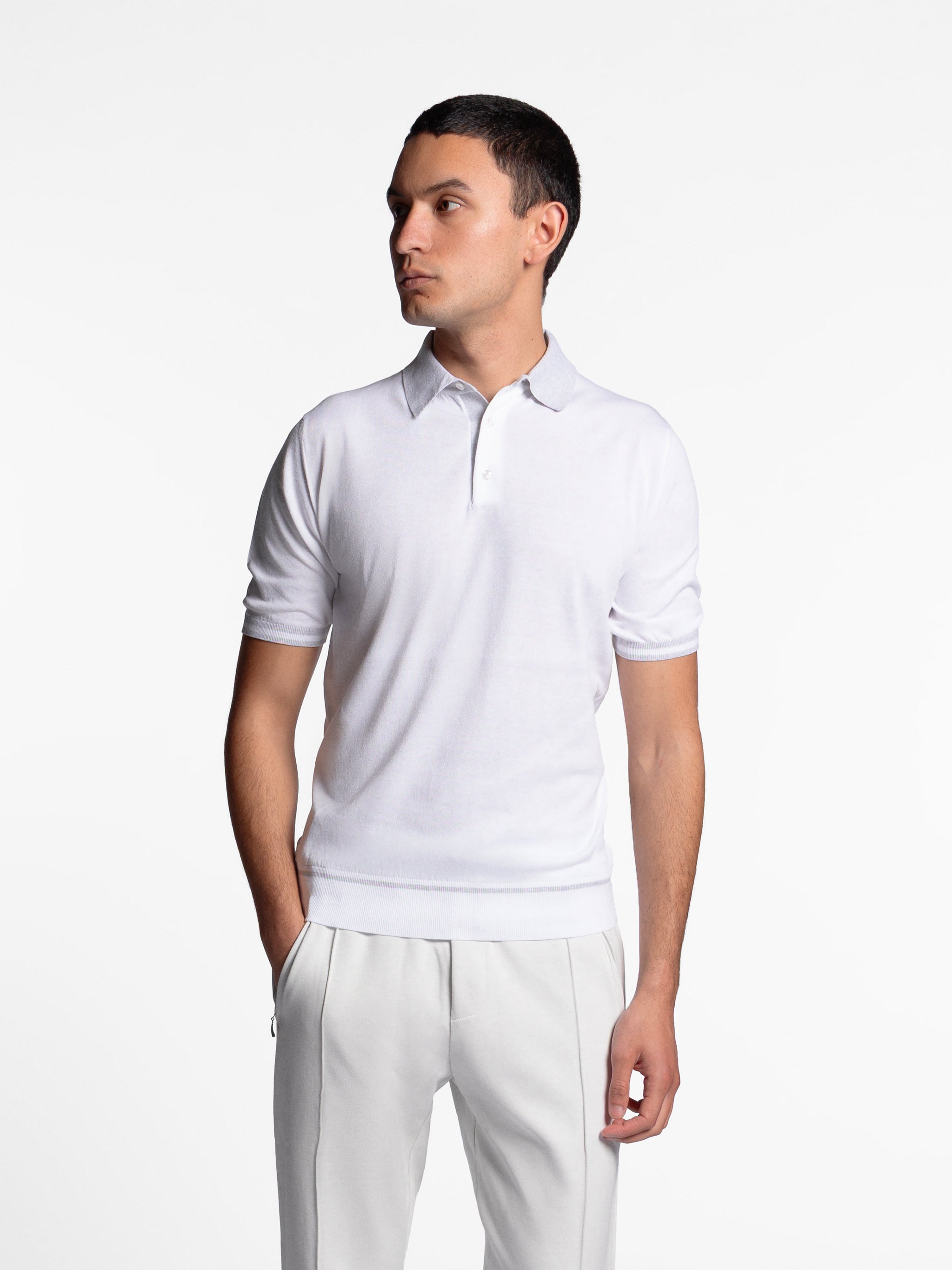 Fenzaro Contrast Collar Polo